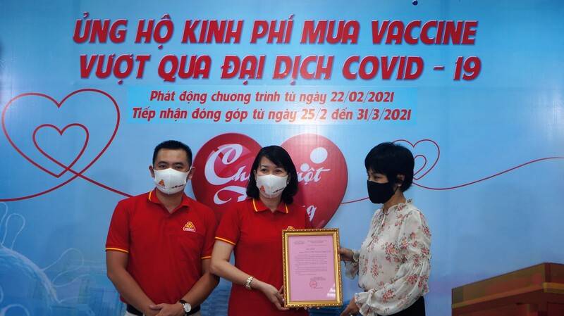 cong doan vissan ung ho tien mua vaccine