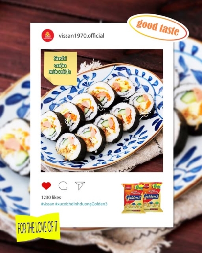SUSHI CUỘN XÚC XÍCH – NGON MIỆNG, ĐỦ CHẤT, CHUẨN VỊ NHÀ NẤU